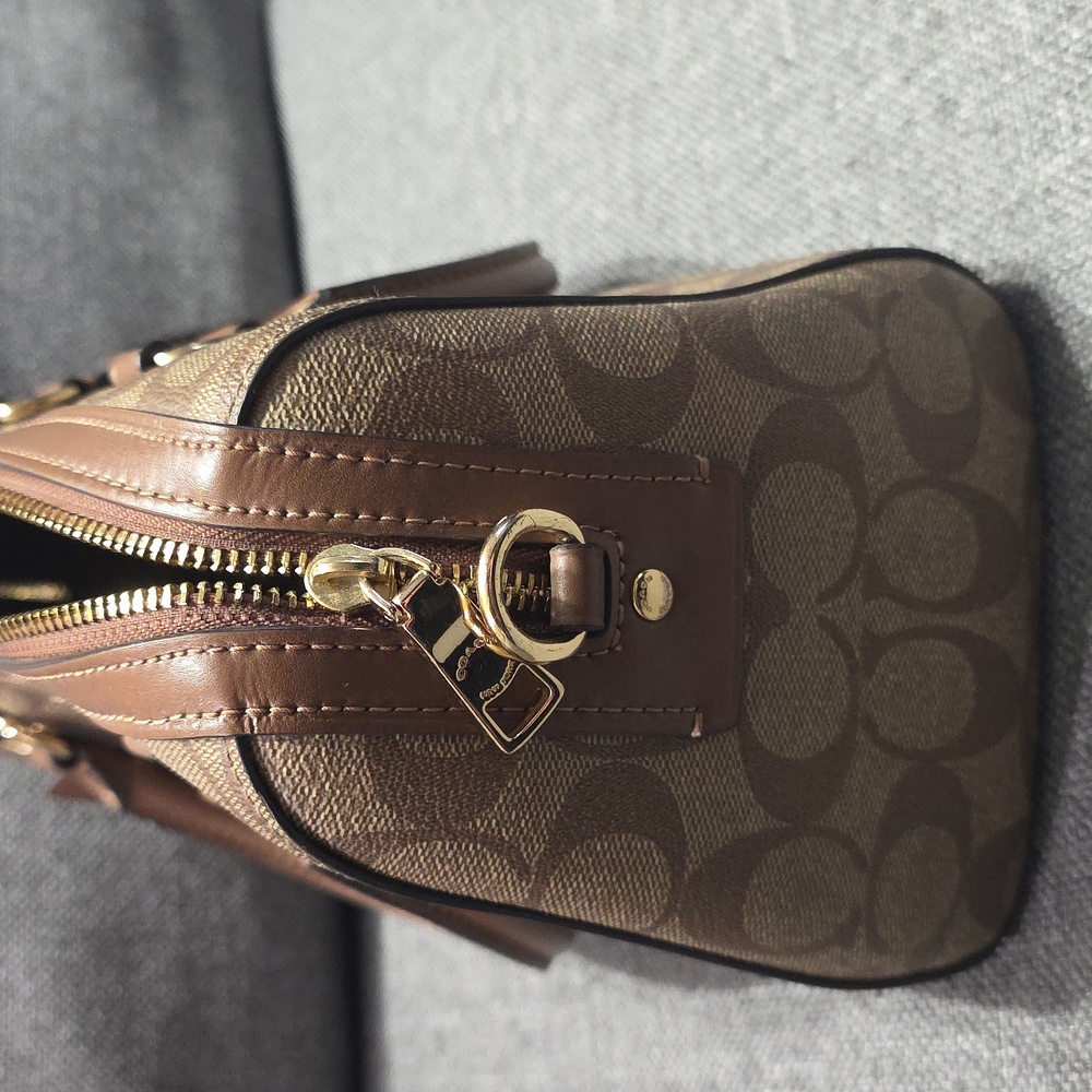 Coach Tan and Brown Satchel - Picture 5 of 8